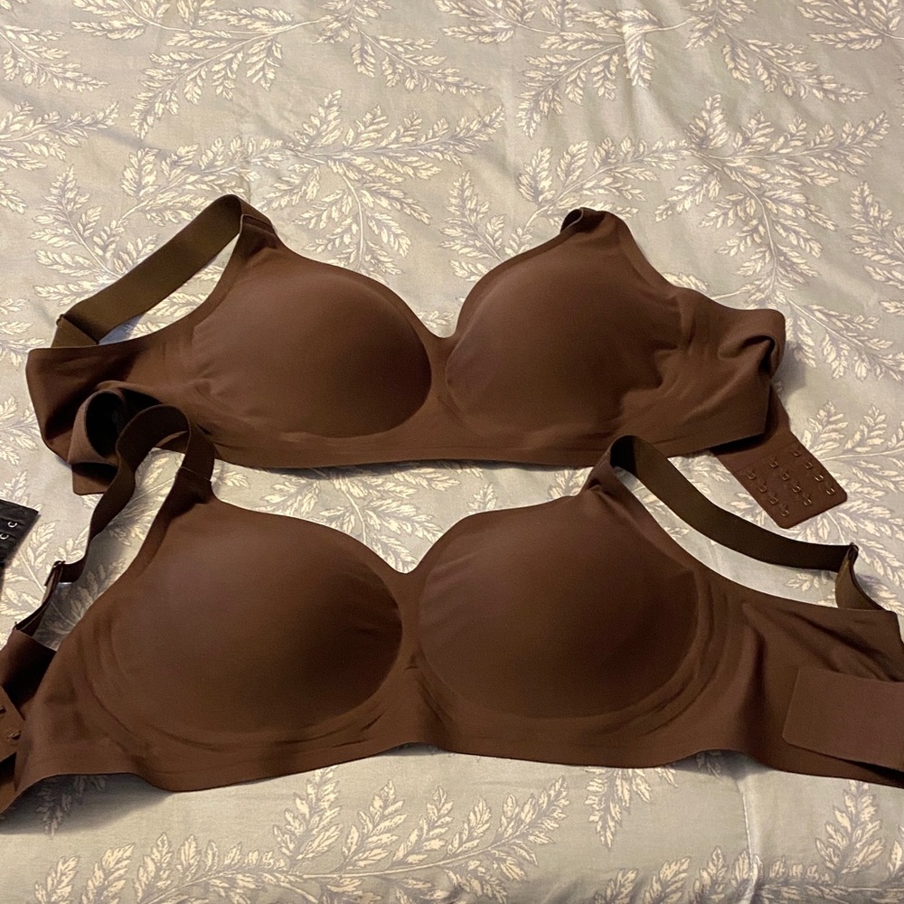 Elegant Brown Seamless Bra